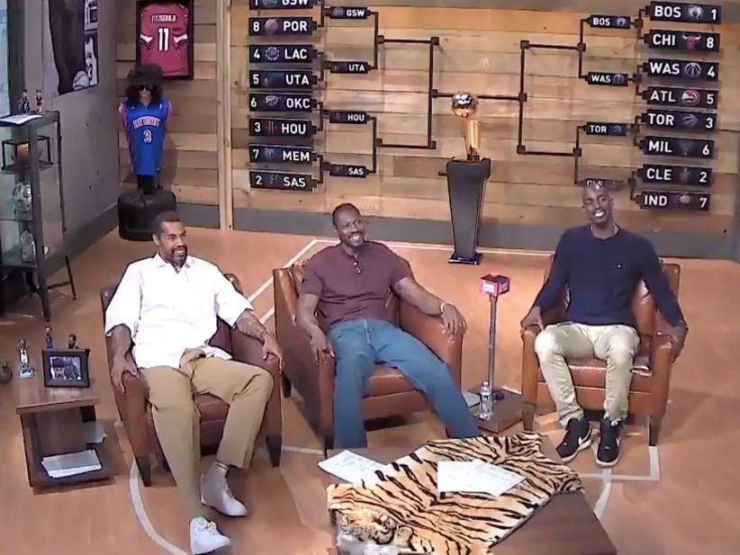 Uncensored Footage Of Kevin Garnett, Rasheed Wallace And Ben Wallace Cursing While Watching Old KG Scuffles Is Television Magic
