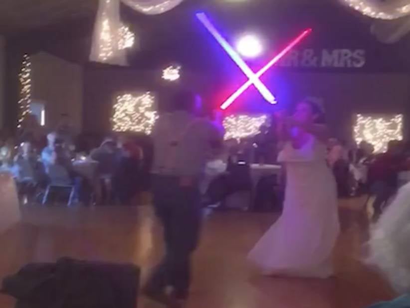 Doing A Lightsaber Fight At Your Wedding Instead Of A First Dance Is A Great Move