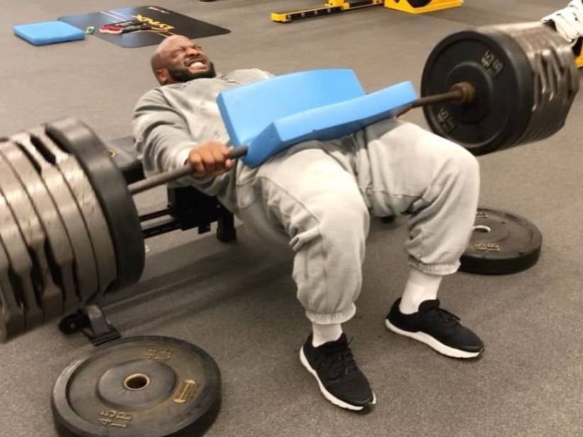 James Harrison Is In The Gym Making Sure His Hip Thrust Game Is Tight