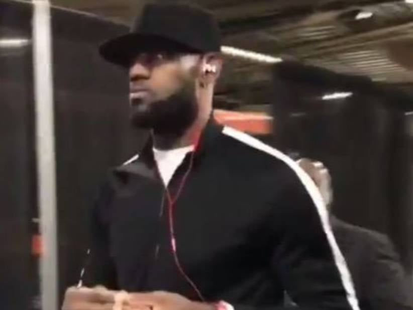 Bron Bron Makes People Carry His Sneakers Like A Bitch