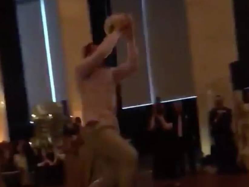 Gronk Intercepted A Bouquet At A Wedding And Spiked It On The Ground Because Of Course He Did