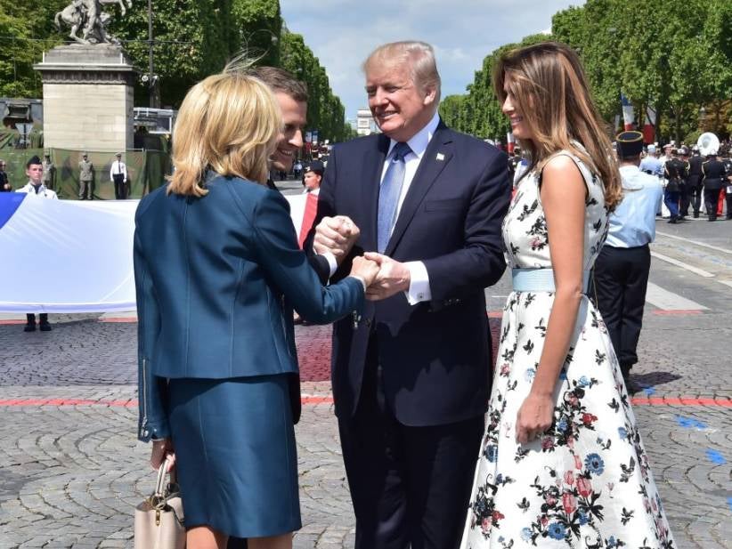 French President Emmanuel Macron Just LOVES Holding Trump's Hand, According To Trump