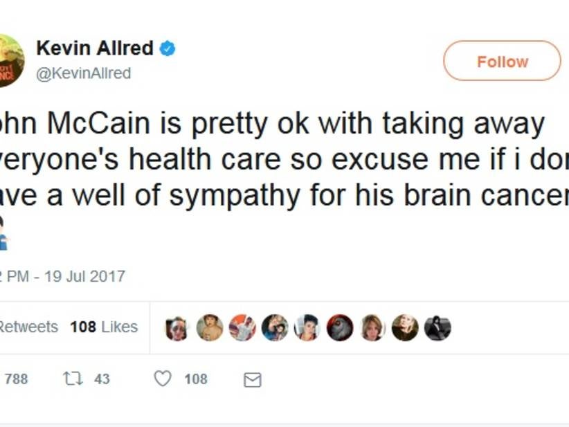 James Woods Exposes a 'Beyonce' Professor' Who's Celebrating John McCain's Cancer as Only James Woods Can