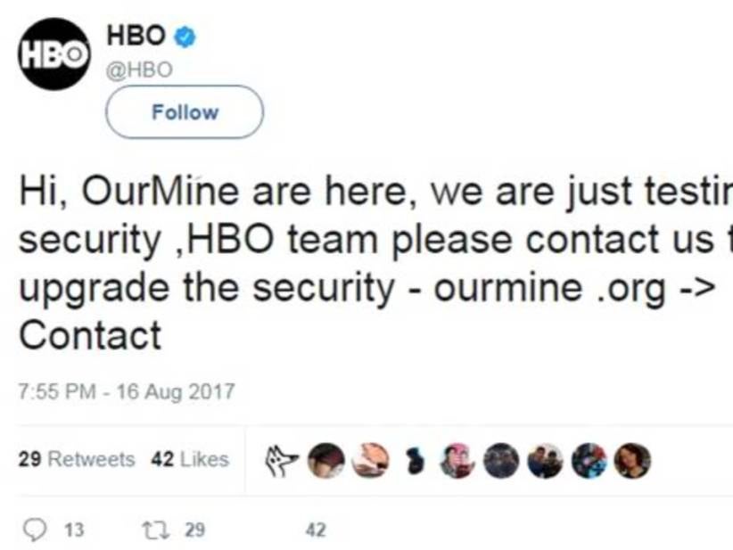 A Bunch Of HBO Twitter Accounts Got Hacked Last Night
