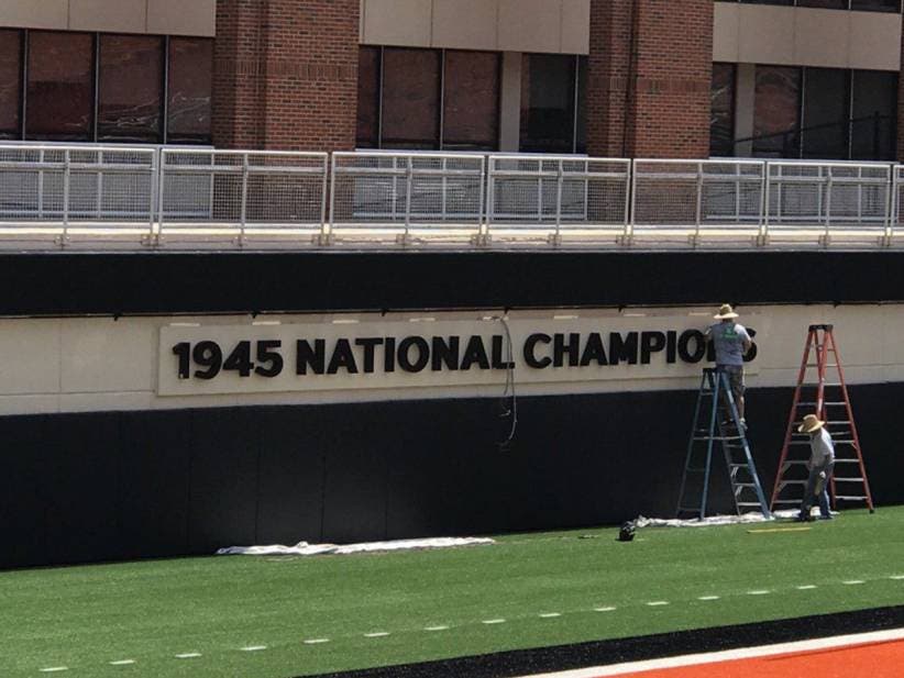 Oklahoma State Is Really Proud Of The 1945 National Championship They Didn't Win