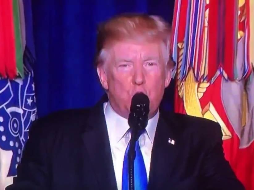 Trump Stares Right At The Camera, Calls Terrorists "Losers"