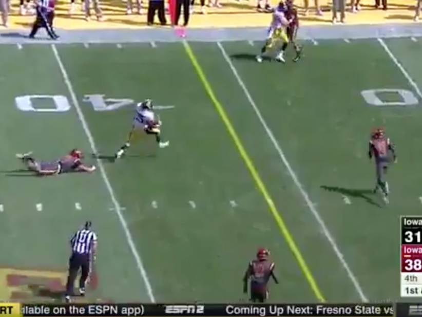 This Akrum Wadley Touchdown That Sent The Iowa/Iowa State Game To Overtime Is Ridiculous