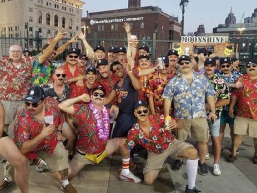 In A Top Headline Contender Of 2017...45 Dudes Dressed As Magnum P.I. For A Bachelor Party Thrown Out Of Detroit Tigers Game For "Catcalling" Women