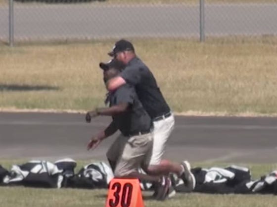 We've Got A Third Grade Youth Football Coaches Fight!  BONUS : They Coach For The Same Team!