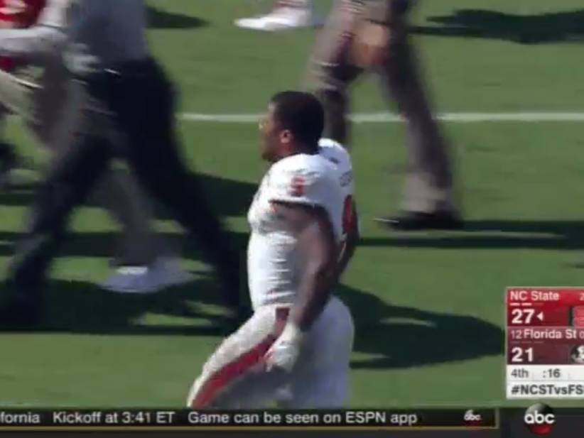 NC State Upsets Florida State, Celebrates By Spitting On The Seminole