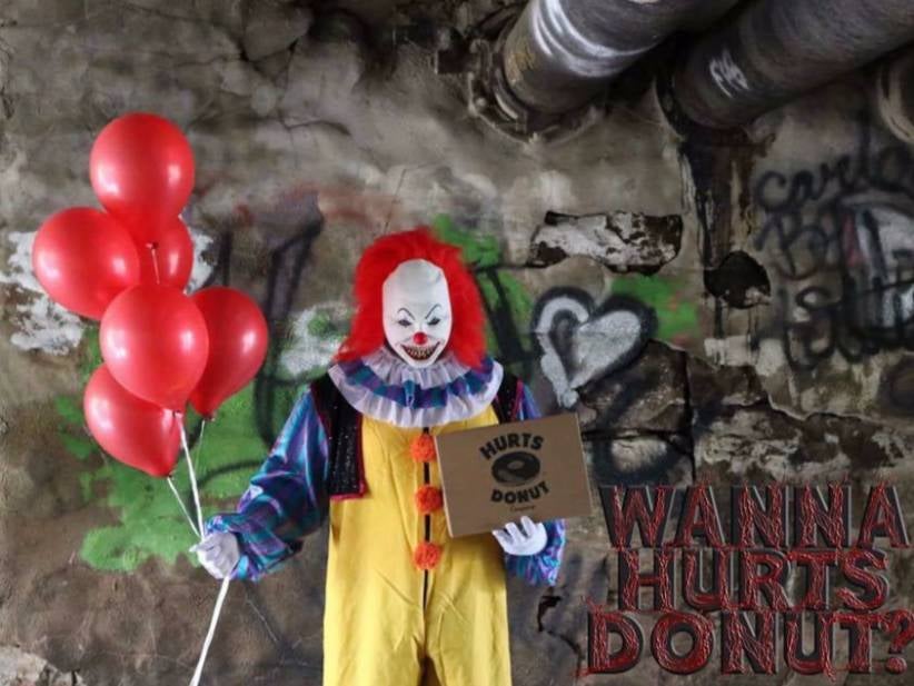 You Can Have A Scary Clown Deliver Donuts To Your Friends Or Coworkers If You Are An Asshole
