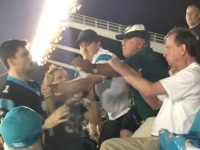 UPDATE: Hopefully This Scumbag Panthers Fan Finds Himself In Jail After Sucker Punching This Older Fan Last Night