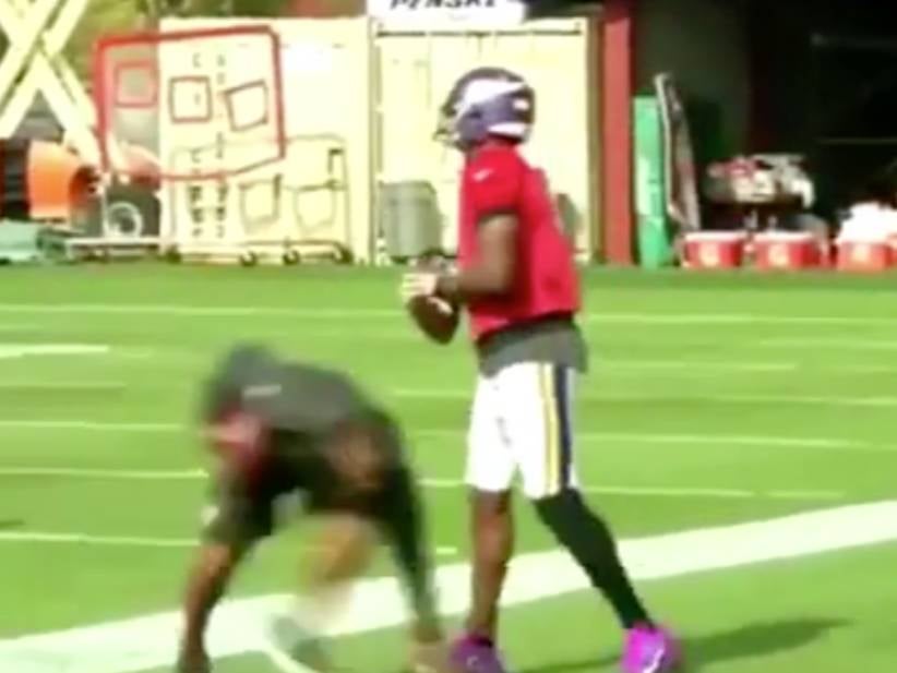 Teddy Bridgewater Makes An Emotional Return To Practice, Ballboy Instantly Comes Within Inches Of Taking Him Out Again