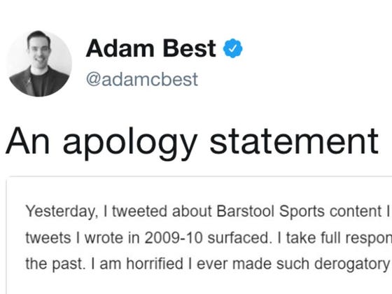 Adam C Best Has Issued An Apology For His Sexist, Misogynistic Tweets