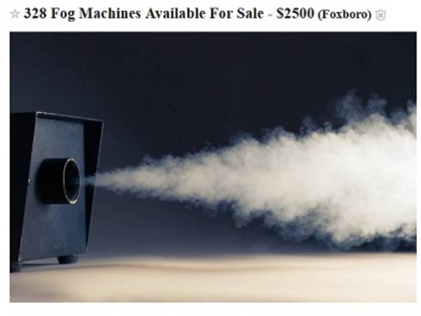 Gotta Respect the Troll Game of the Guy Selling 328 Fog Machines out of Foxboro