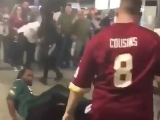 At Least The Redskins Got One Win Over The Eagles This Season With This Middle Aged Kirk Cousins KO