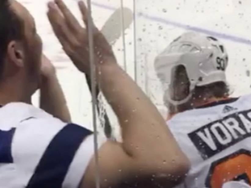 Yeah So Maybe Don't Bang On The Glass Anywhere Near Jake Voracek