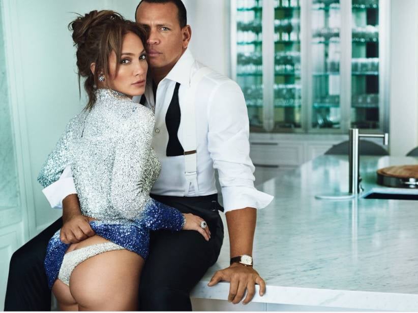 J Lo Posing With Her Ass Out In Vanity Fair With A Rod