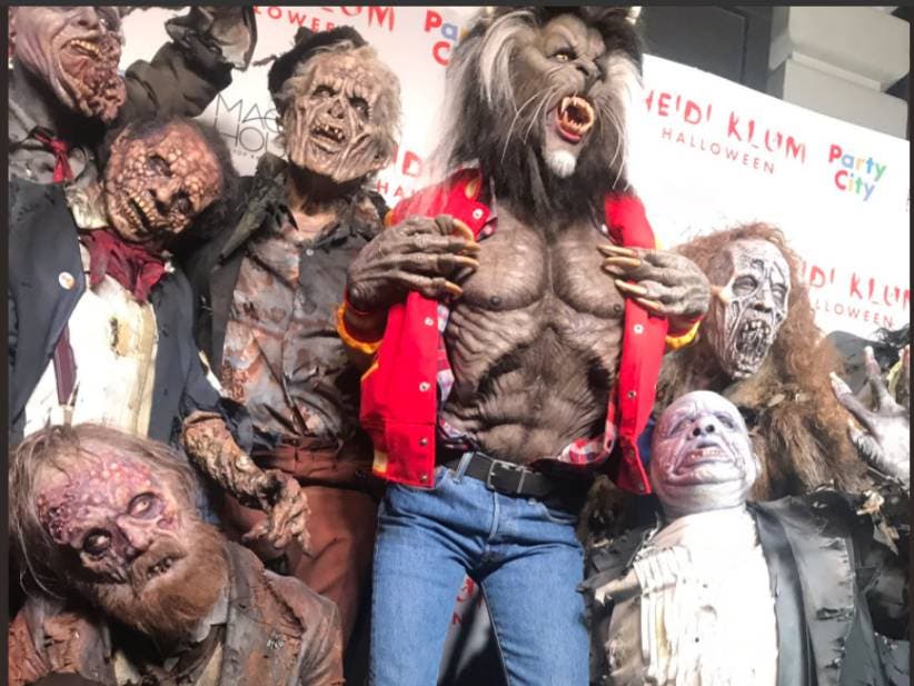 The Queen of Halloween Heidi Klum Went As Full Werewolf "Thriller" Michael Jackson