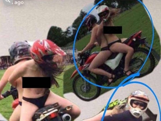 Kid is Seriously Injured by Topless Chicks on Dirt Bikes. Dad is Remarkably Cool About It