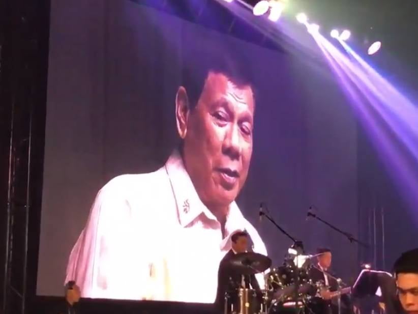 Philippines' President Duterte Sings To President Trump With The Voice Of An Angel