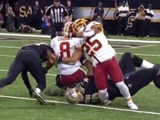 Nightmare: Chris Thompson Carted Off The Field In An Air Cast After Bad Looking Injury