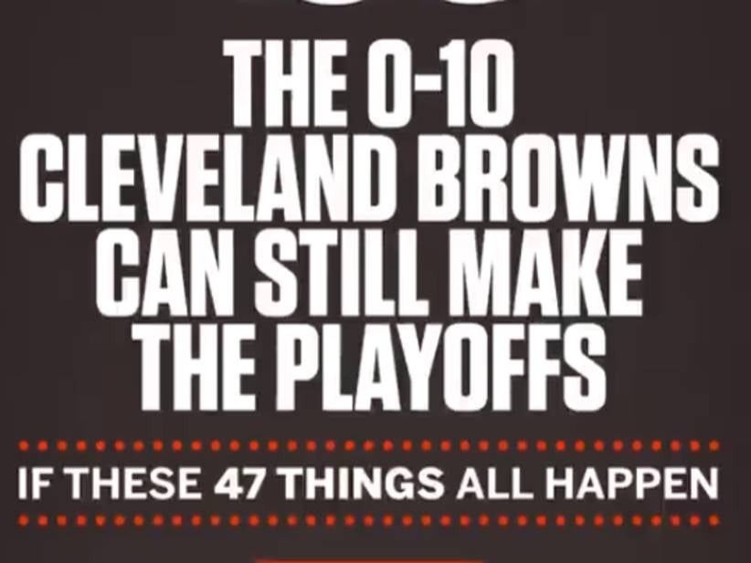 ESPN Completely Rips Off A Reddit Post In A Single Tweet On The Cleveland Browns Playoff Chances