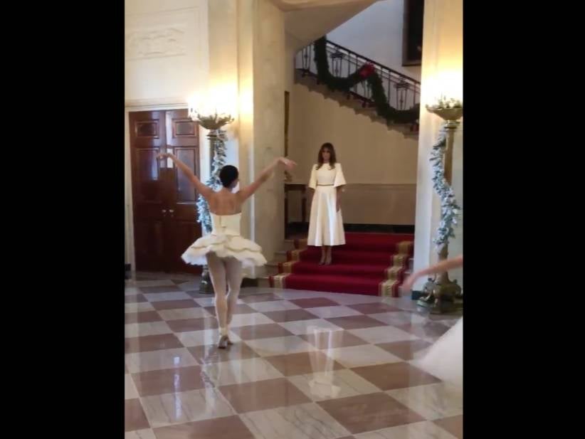 Melania Trump Watching A Bunch Of Ballerinas Is Extremely Awkward