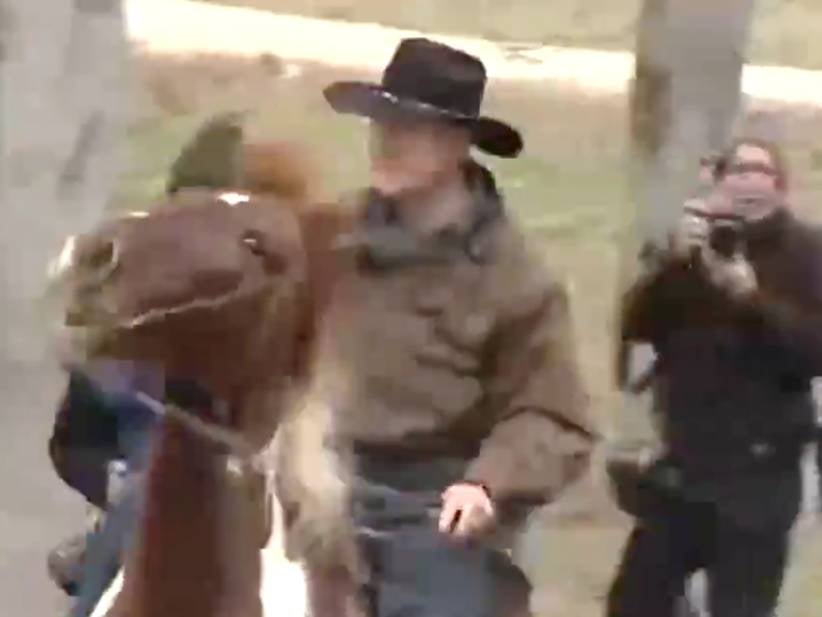 Roy Moore Riding A Horse To His Voting Poll, Despite Not Knowing How To Ride A Horse, Is A Real Power Play