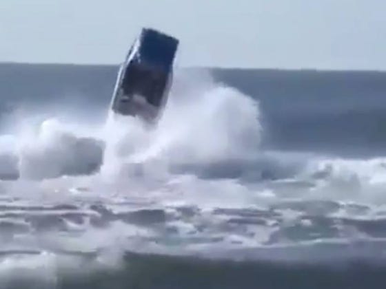 Boaters Accidentally Launch Themselves Into Orbit Trying To Clear A Wave