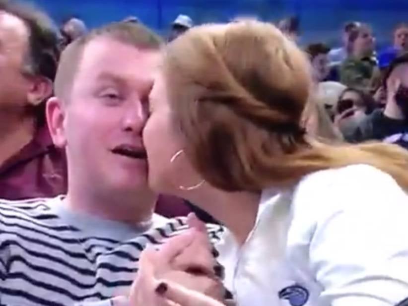 No One Has Ever Been More Friend-Zoned Than This Dude at the Orlando Magic Game Last Night During the Kiss-Cam