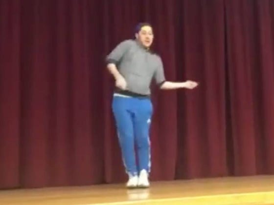 Pandemonium Ensues After Whitest Teacher Ever Absolutely Destroys Student In A Dance Off