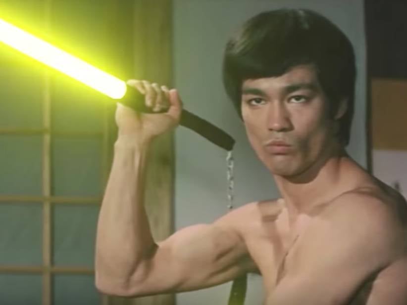 How Do You Make A Bruce Lee Fight Sequence Even Better? Add Lightsabers.