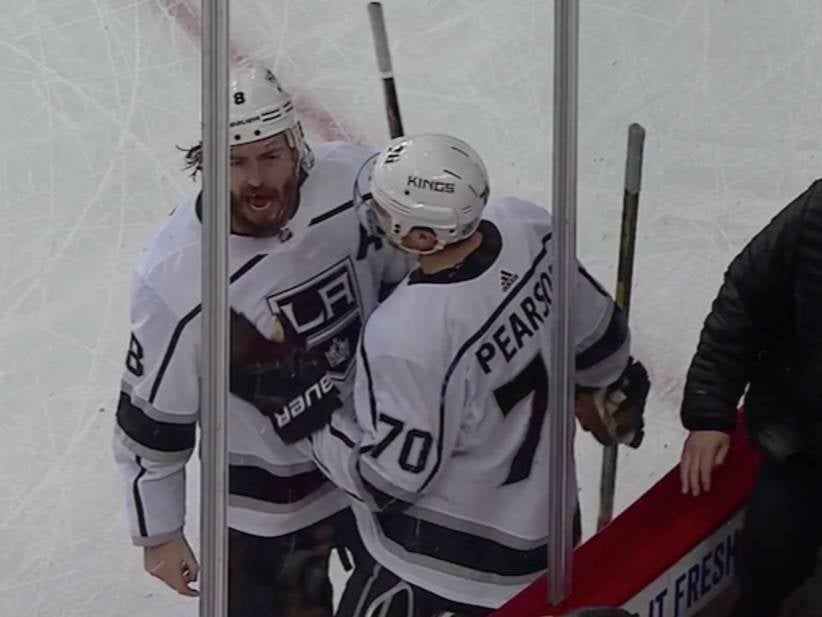 These Calgary Flames Fans Were So Lucky There Was Glass Separating Them And Drew Doughty