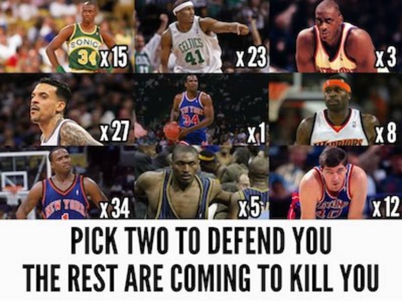 Pick Two To Defend You, The Rest Are Coming To Kill You - Old School NBA Edition