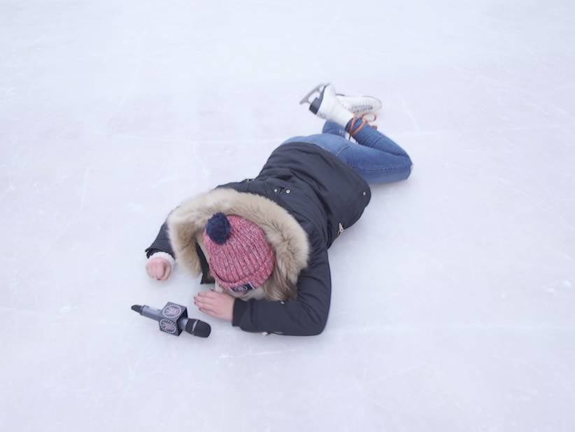 Chicks In Minneapolis Hit The Ice...Literally