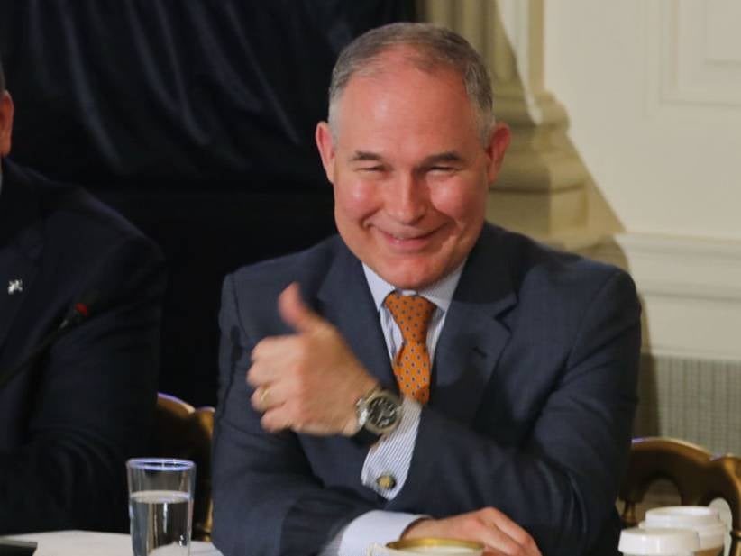 EPA Head Says He Needs to Fly First Class Because People Are Mean to Him in Coach