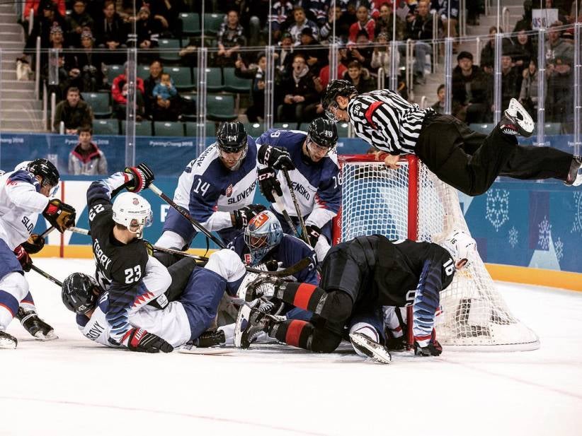 This Olympic Hockey Ref Knew He Was On The World's Biggest Stage And Was Ready To Seize His Opportunity