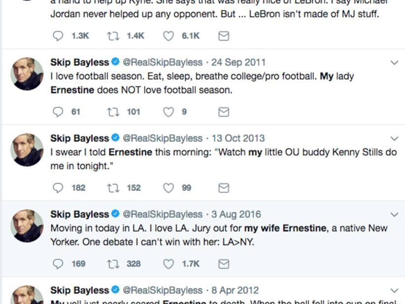 MMBM: Ernestine Bayless Has Been Absolutely Destroying Her Very Overrated Husband Skip In Sports Debates