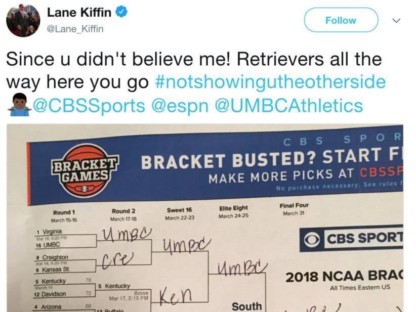 Lane Kiffin Claims To Have Had UMBC Beating Virginia In His Bracket