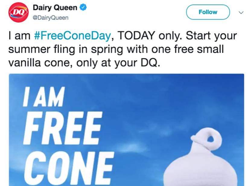 Dairy Queen Flexing On Rita's With Free Ice Cream On The First Day Of Spring Is A Declaration Of War