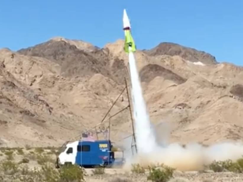 Flat Earther Launches Himself Into Space On A Homemade Rocket At Approximately One Million Miles Per Hour