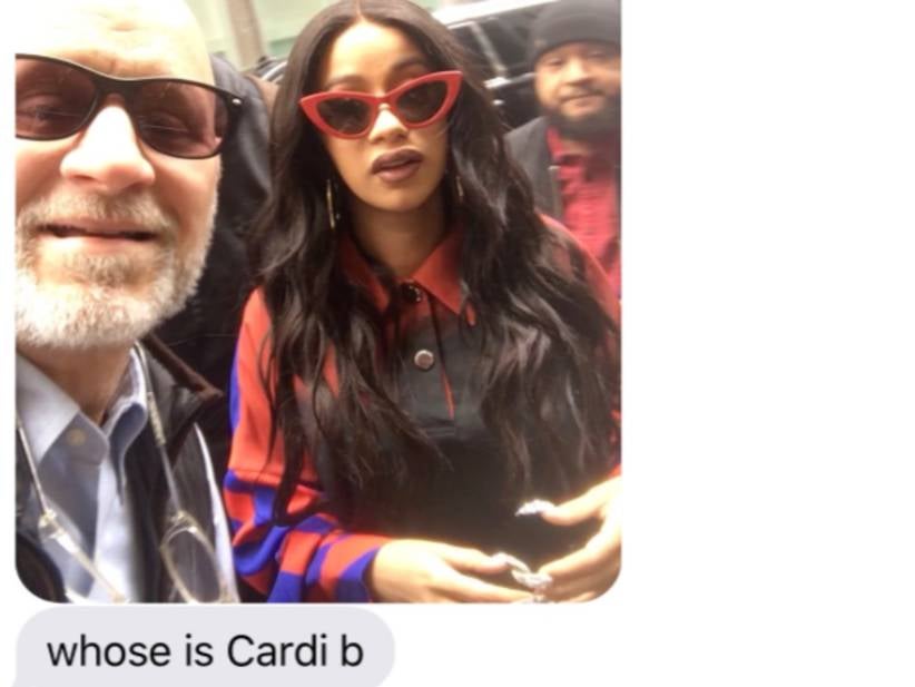 Shout Out To This Dad Who Took A Selfie With Cardi B Despite Not Knowing Who Cardi B Is