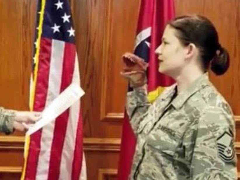 Airman Fired For Re-Enlisting With A Dinosaur Puppet On Her Hand