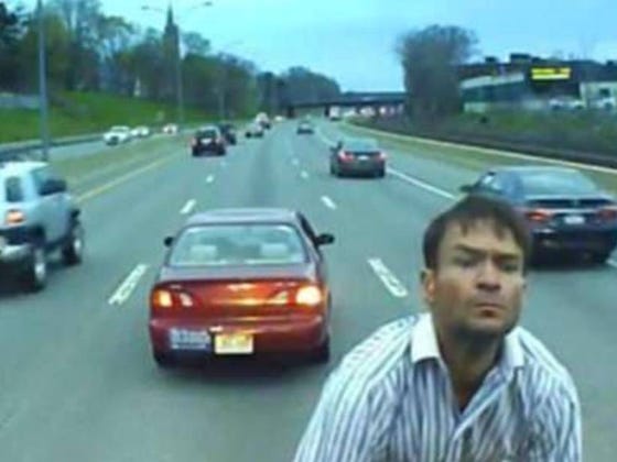 The Crazy Guy Who Stopped a School Bus on the Highway and Climbed on the Windshield Claims He's Not Crazy, Didn't Have Road-Rage and Just Wanted To See if the Children Inside Were Okay