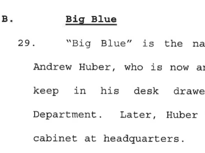 I Just Read A 46 Page WILD Lawsuit Against A Police Department Filed By The Cops Who Work There, With The Highlight Being A Decade-Long Campaign Of Harassment With "Big Blue" The Giant Dildo
