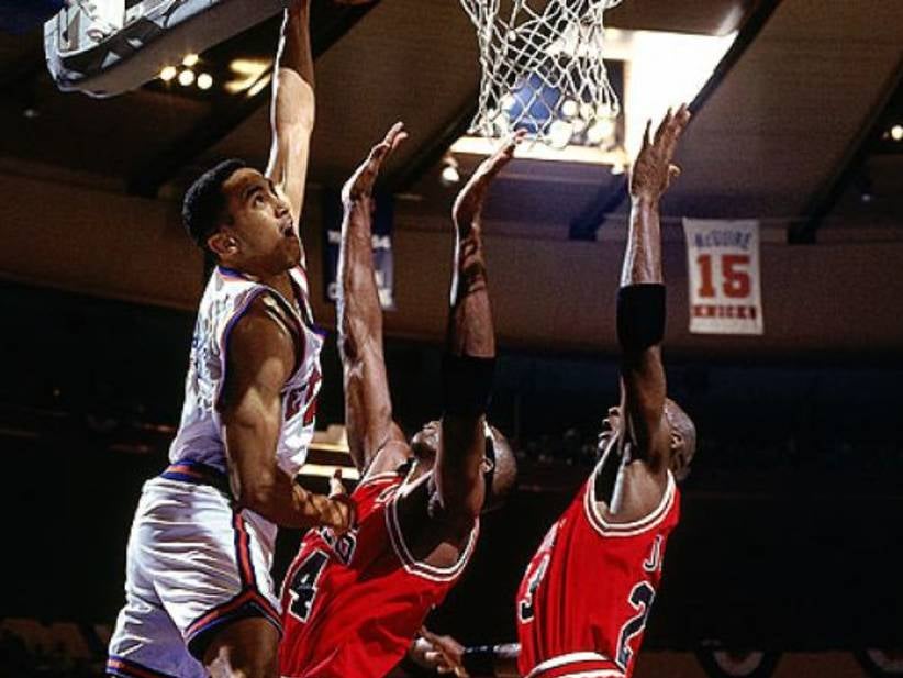 The 25th Anniversary Of "The Dunk" By John Starks Taking Place The Day After James Harden Matched Starks With The Most 3-Point Attempts Without A Make In NBA Playoffs History Is So Goddamn Cruel