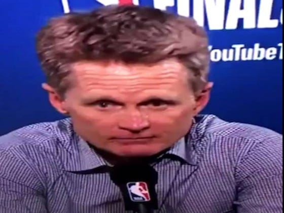 Steve Kerr Trying To Keep A Straight Face While Saying LeBron Has Really Good Teammates Was Laugh Out Loud Funny