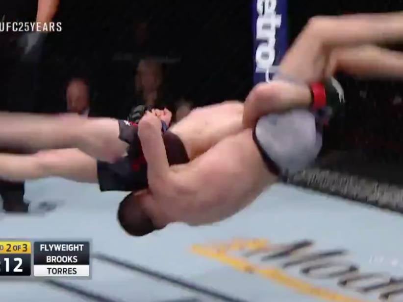 Jumping Backwards Onto Your Own Head - Not The Best Strategy In A UFC Fight
