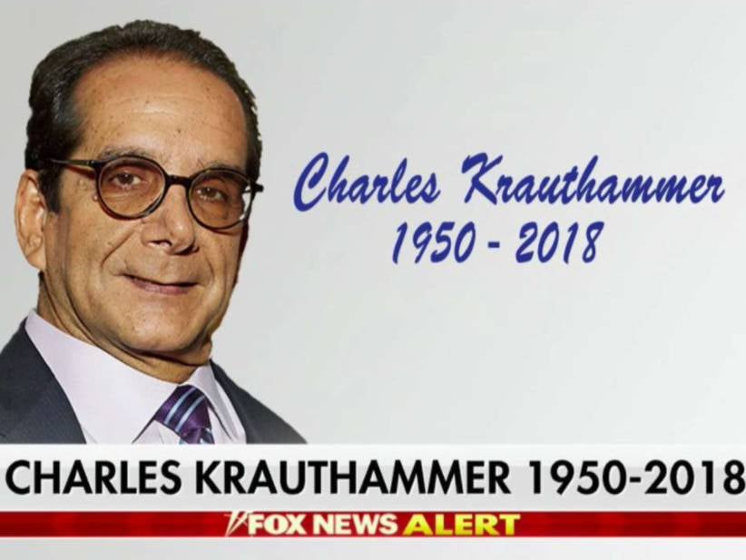 Conservative Pundit Charles Krauthammer Is Dead
